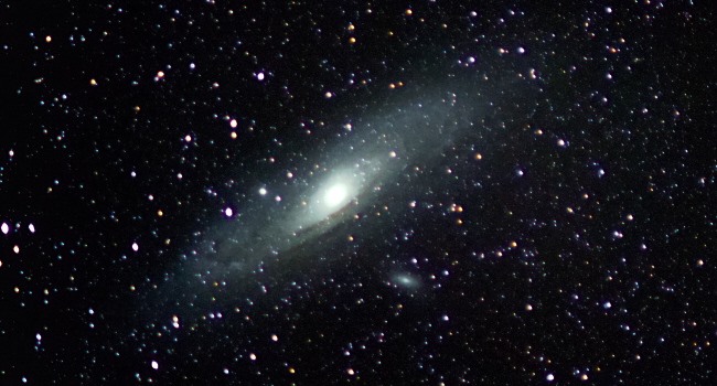 Messier 31 mit Teleobjektiv