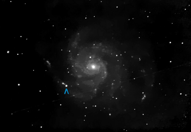 Ein weiterer Blick auf die Supernova 2023 IXF in Messier 101
