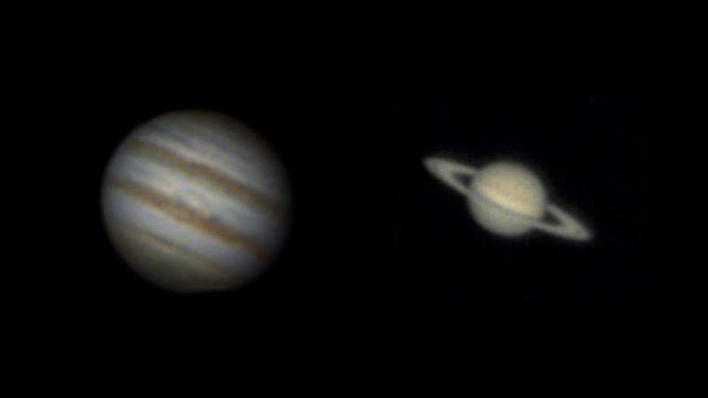 Planetensaison eröffnet: Saturn und Jupiter beobachtet