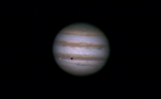 Eine Sonnenfinsternis auf Jupiter