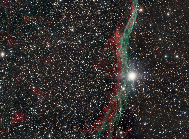 NGC 6960 – der “Sturmvogel – ein heller Teil des Cirrusnebels